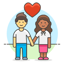 Couple Holding Hand 3 Illustration from UX Colors Set