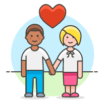 Couple Holding Hand 8 Illustration from UX Colors Set