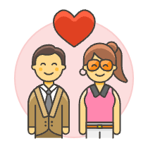 Couple In Love 1 Illustration from UX Colors Set