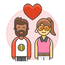 Couple In Love 2 Illustration from UX Colors Set