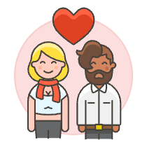 Couple In Love 8 Illustration from UX Colors Set