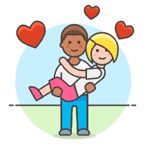 Couple Lifting 8 Illustration from UX Colors Set
