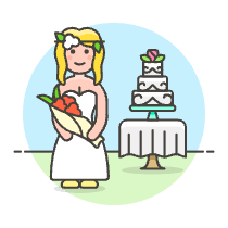Bride Wedding 1 Illustration from UX Colors Set