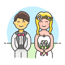 Wedding Couple 3 Illustration from UX Colors Set