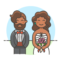 Wedding Couple 5 Illustration from UX Colors Set