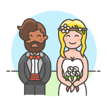 Wedding Couple 6 Illustration from UX Colors Set