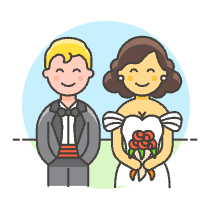 Wedding Couple 7 Illustration from UX Colors Set