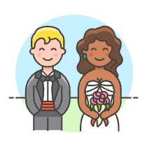 Wedding Couple 8 Illustration from UX Colors Set