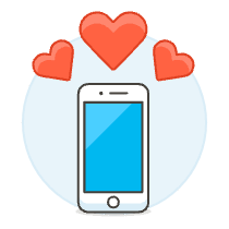 Dating Application 3 Illustration from UX Colors Set