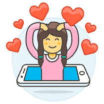 Online Dating 1 4 Illustration from UX Colors Set
