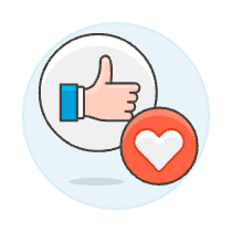 Social Network Love 1 Illustration from UX Colors Set