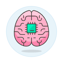 Cyborg Brain Illustration from UX Colors Set