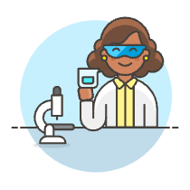Scientist 1 2 Illustration from UX Colors Set