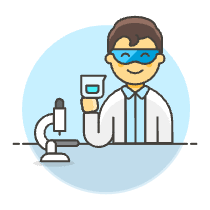 Scientist 1 4 Illustration from UX Colors Set