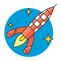 Rocket 5 Illustration from UX Colors Set