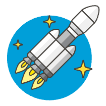 Rocket 7 Illustration from UX Colors Set