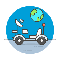 Space Rover Illustration from UX Colors Set