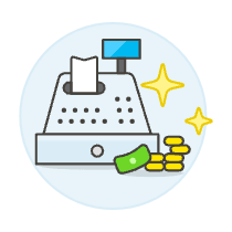 Cash Register Illustration from UX Colors Set