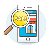 App Store Sale Illustration from UX Colors Set