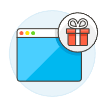 Gift Box Browser 1 Illustration from UX Colors Set