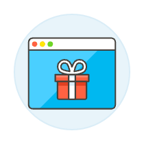 Gift Box Browser 2 Illustration from UX Colors Set