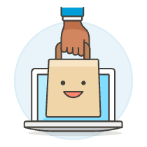 Online Shop Laptop 3 Illustration from UX Colors Set
