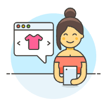 Phone App Catalog 1 Illustration from UX Colors Set