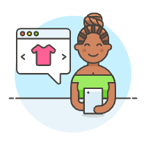Phone App Catalog 5 Illustration from UX Colors Set