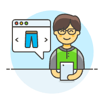 Phone App Catalog 6 Illustration from UX Colors Set