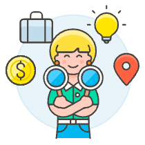 Product Search 6 Illustration from UX Colors Set