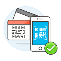 Qr Browser Validated Illustration from UX Colors Set