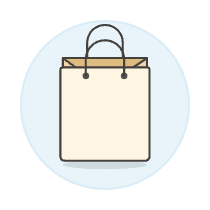 Shopping Bag 1 Illustration from UX Colors Set
