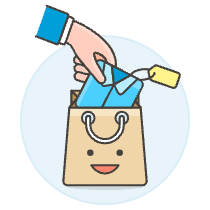 Shopping Bag Add 2 1 Illustration from UX Colors Set