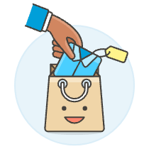 Shopping Bag Add 2 3 Illustration from UX Colors Set