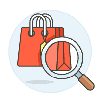 Shopping Bag View Illustration from UX Colors Set