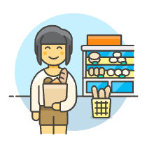 Bakery Shopping 1 1 Illustration from UX Colors Set