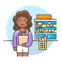 Bakery Shopping 1 3 Illustration from UX Colors Set