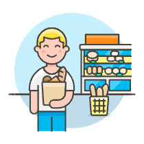 Bakery Shopping 1 5 Illustration from UX Colors Set