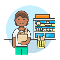 Bakery Shopping 1 6 Illustration from UX Colors Set