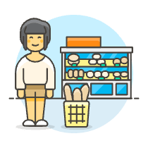 Bakery Shopping 2 1 Illustration from UX Colors Set