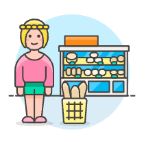 Bakery Shopping 2 2 Illustration from UX Colors Set