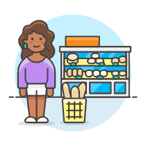 Bakery Shopping 2 3 Illustration from UX Colors Set
