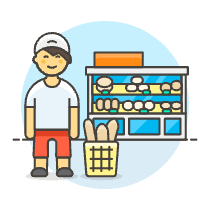 Bakery Shopping 2 4 Illustration from UX Colors Set