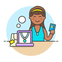 Credit Card Buy 4 Illustration from UX Colors Set