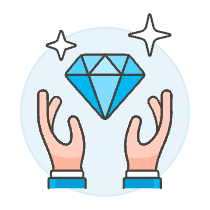 Diamon Hands 1 Illustration from UX Colors Set