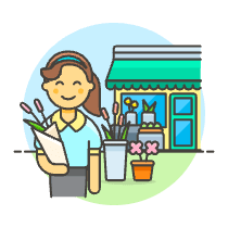 Flower Shopping 1 1 Illustration from UX Colors Set