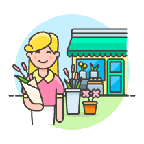 Flower Shopping 1 3 Illustration from UX Colors Set