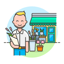 Flower Shopping 1 6 Illustration from UX Colors Set
