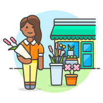 Flower Shopping 2 2 Illustration from UX Colors Set