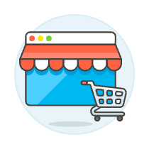 Online Store Browser Illustration from UX Colors Set
